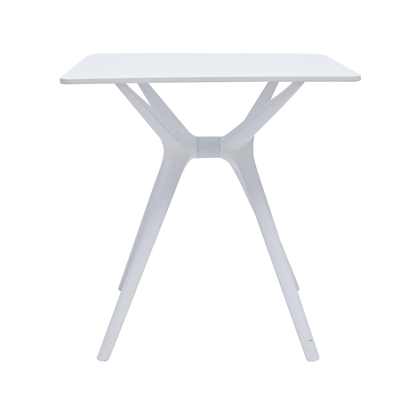 Midcentury Plastic Side Table in Black