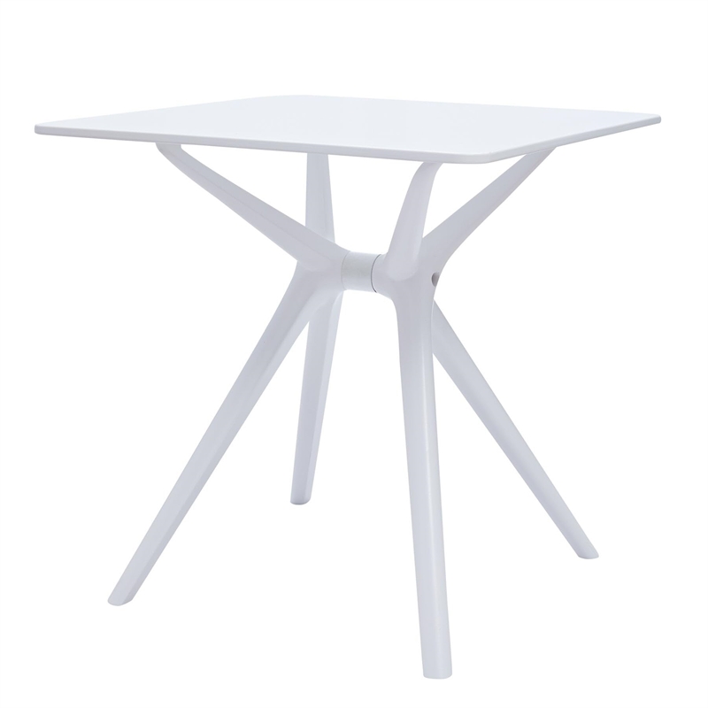 Midcentury Plastic Side Table in Black