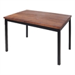 Dining Table with Natural Reclaimed Wood Top