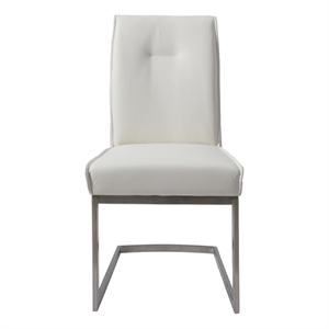 Contemporary PU Leather Dining Chairs (Set of 2)