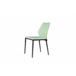 Dining Chair with Green Plastic Seat and Powdered Coated Legs (Set of 4)