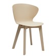 Midcentury Plastic Side Chair in Beige (Set of 4)