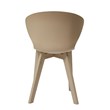 Midcentury Plastic Side Chair in Beige (Set of 4)