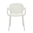 Midcentury Plastic Side Chair in White (Set of 4)