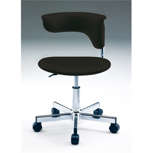 Polyurethane Office Chair in Black
