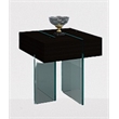 Wenge Espresso Finish Wood End Table with 19 mm Tampered Glass Base 22