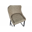 Contemporary Upholstered Bar Stool with Tufted Seat Light Gray Set of 2