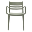 Midcentury Plastic Side Chair in Gray (Set of 4)