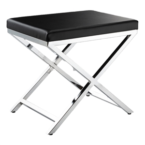 Black Chair with Chrome Base