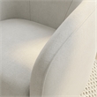 Creative Images International ELISSIDY Upholstered Fabric Club Chair in Beige