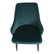 Creative Images International Velvet Dining Chairs in Green (Set of 2)