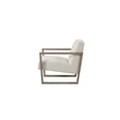 ELISSIDY Wood Armchair in Beige/Ash Oak Sled Base