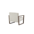 ELISSIDY Wood Armchair in Beige/Ash Oak Sled Base