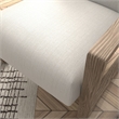 ELISSIDY Wood Armchair in Beige/Ash Oak Sled Base