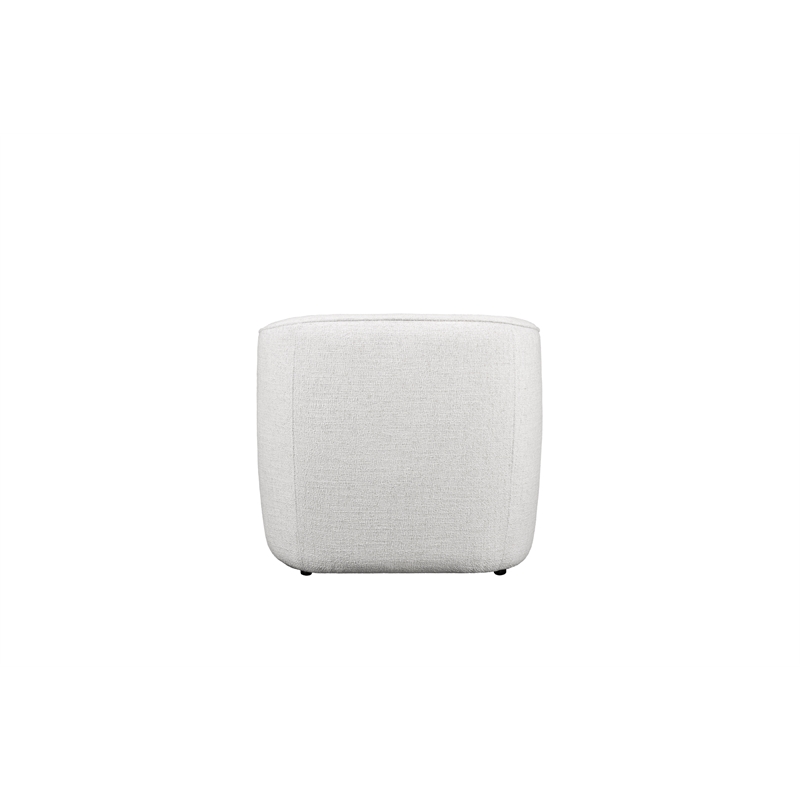 Creative Images International ELISSIDY Fabric Club Armchair in Off White