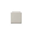 Elissidy Cream Accent Chair with cushion with Swivel Base