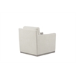 Elissidy Cream Accent Chair with cushion with Swivel Base