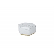 Hexagon MDF Coffee Table in White