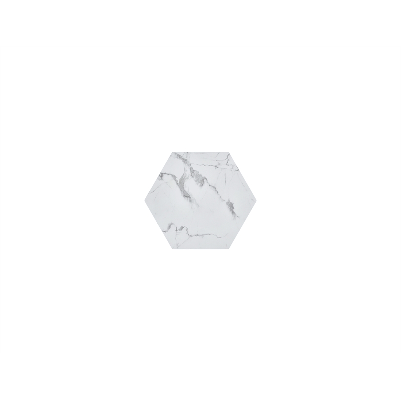 Hexagon MDF Coffee Table in White