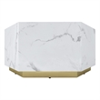 Hexagon MDF Coffee Table in White