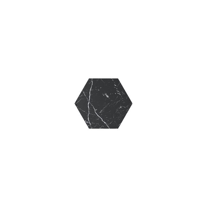 Hexagon MDF Coffee Table in Black
