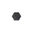 Hexagon MDF Coffee Table in Black