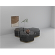 Hexagon MDF Coffee Table in Black