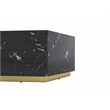 Hexagon MDF Coffee Table in Black