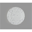 60'' Round Marble Dining Table Pedestal Base with Dark Gray Veins