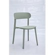 Moss Green Midcentury Polypropylene Side Chair Set of 4