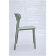 Moss Green Midcentury Polypropylene Side Chair Set of 4