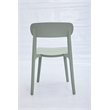 Moss Green Midcentury Polypropylene Side Chair Set of 4