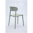 Moss Green Midcentury Polypropylene Side Chair Set of 4