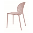 Midcentury Plastic Side Chair in Light Pink (Set of 4)
