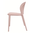Midcentury Plastic Side Chair in Light Pink (Set of 4)