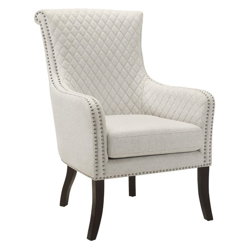 Lexicon Avalon Upholstered Accent Chair in Beige