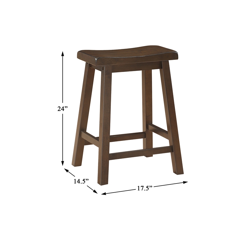 Lexicon Bracknell 3 Piece Wood Counter Height Dining Set in Brown Cherry