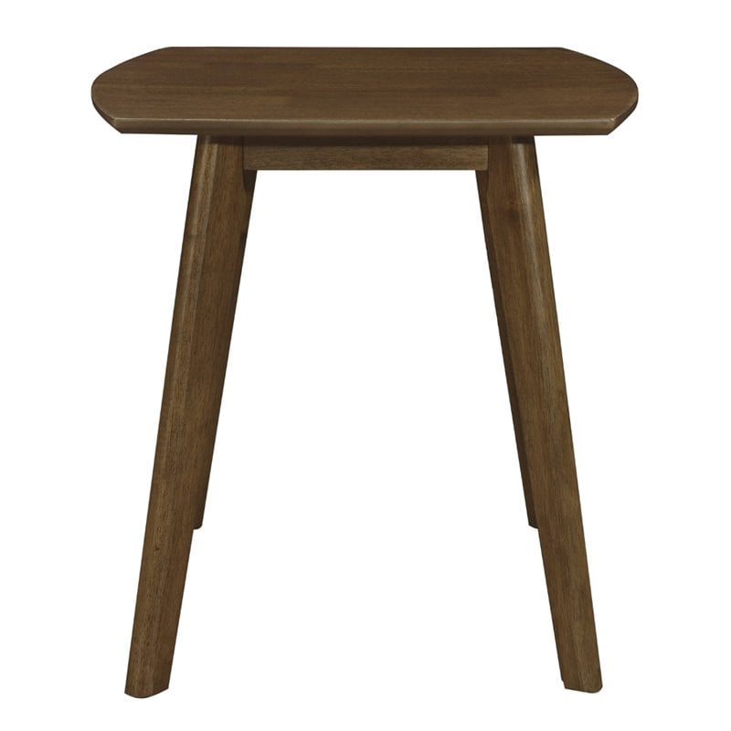 Lexicon Damala 3 Piece Wood Occasional Table Set in Walnut