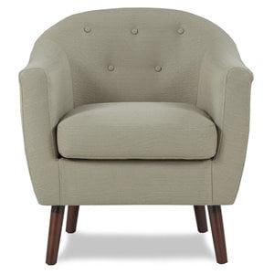 Lexicon Lucille Upholstered Accent Chair in Beige