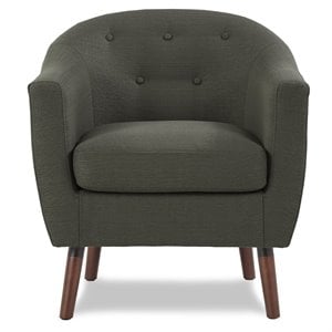 Lexicon Lucille Upholstered Accent Chair in Gray
