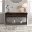 Lexicon Cardano Wood 2 Drawer Console Table in Driftwood Charcoal