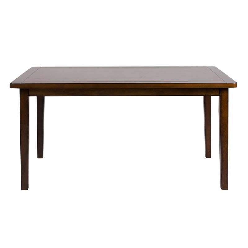 Lexicon Delmar 6 Piece Wood Dining Set in Espresso
