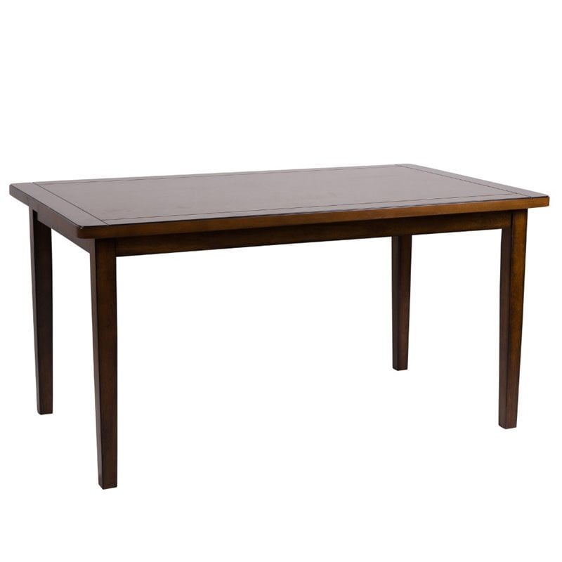 Lexicon Delmar 6 Piece Wood Dining Set in Espresso