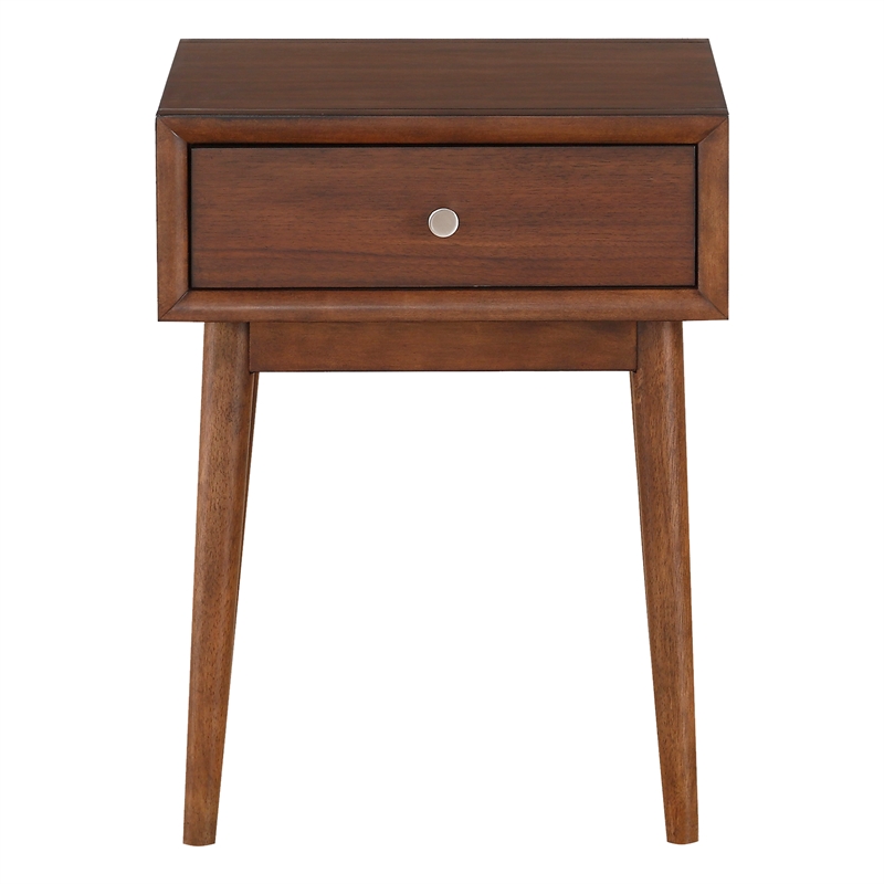 Lexicon Frolic Wood 1 Drawer End Table in Brown