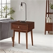 Lexicon Frolic Wood 1 Drawer End Table in Brown