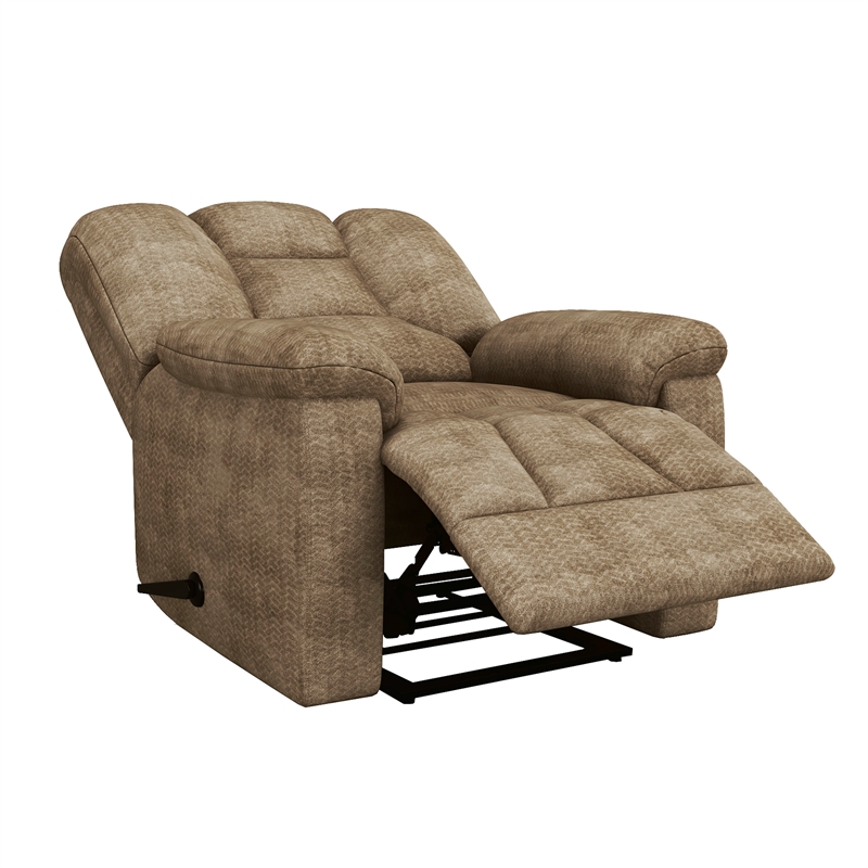 Lexicon Kaylene Chenille Recliner in Brown