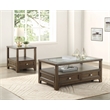 Lexicon Auburn Wood 2 Drawer Coffee Table in brown cherry