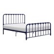 Lexicon Bethany Full Metal Platform Bed in Navy Blue
