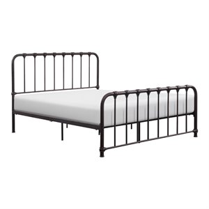 Lexicon Bethany Queen Metal Platform Bed in Dark Bronze