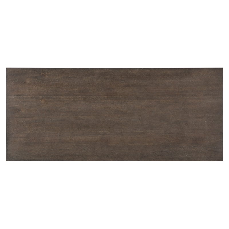 Lexicon Toulon Wood 1 Drawer Writing Desk in Dark Oak
